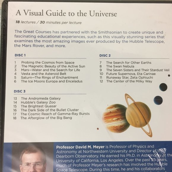 The Great Courses, A Visual Guide to the Universe, DVD and Guidebook, Sealed - Picture 4 of 5